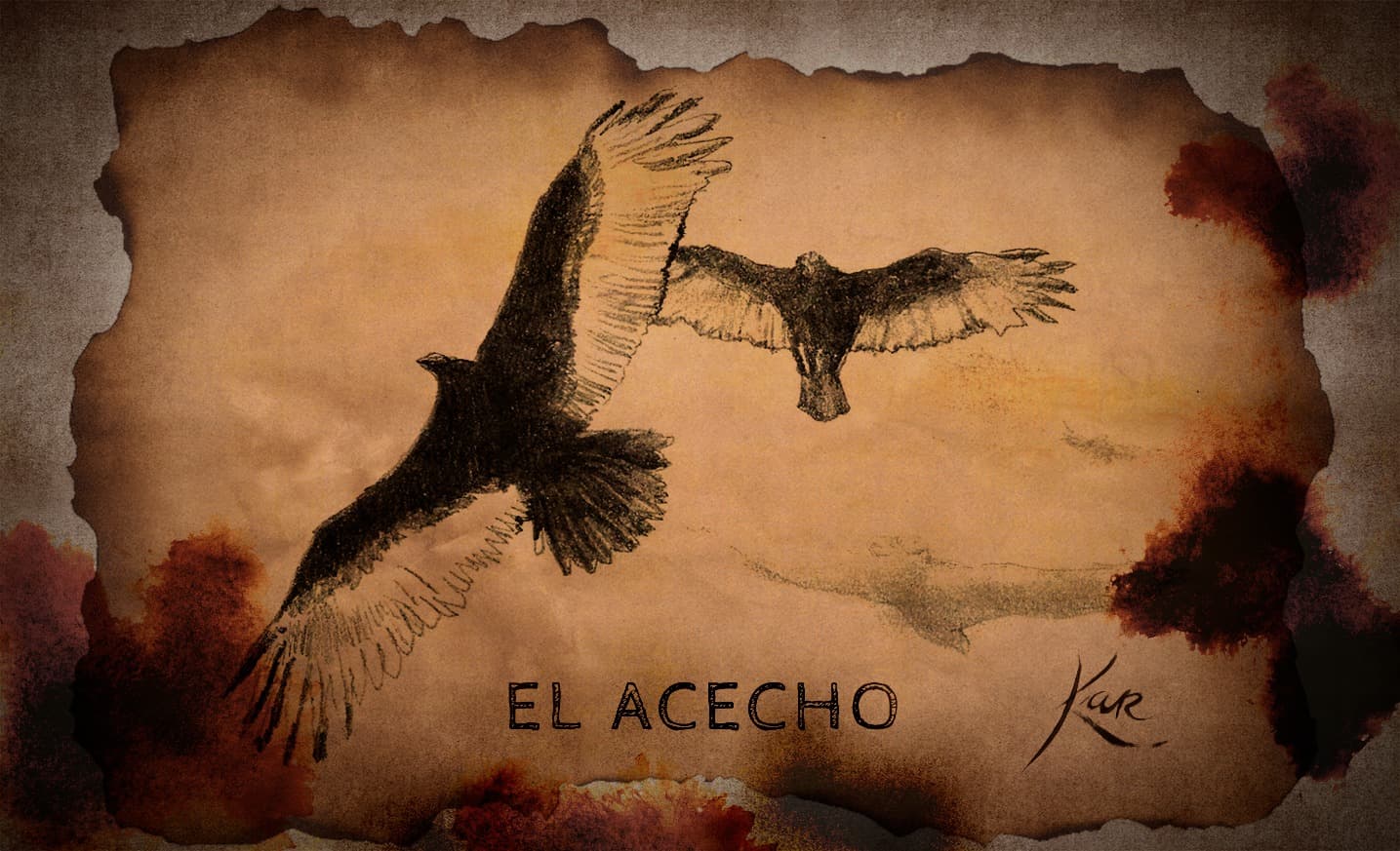 Ilustración del storyboard: Acecho